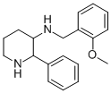CAS 登录号：136982-36-0， (2S,3S)-N-[(2-甲氧基苯基)甲基]-2-苯基-3-哌啶胺