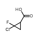 CAS#: 137081-42-6, 2-Chloro-2-Fluorocyclopropanecarboxylic Acid