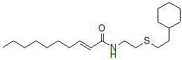 CAS#: 137089-36-2, (E)-N-[2-(2-Cyclohexylethylsulfanyl)Ethyl]Dec-2-Enamide