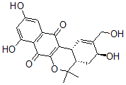 CAS#: 137109-45-6, (3S,4aS,12bR)-3,8,10-Trihydroxy-2-(Hydroxymethyl)-5,5-Dimethyl-3,4,4a,12b-Tetrahydronaphtho[3,2-c]Isochromene-7,12-Dione