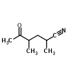 CAS#: 137114-73-9, 2,4-Dimethyl-5-Oxohexanenitrile