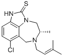 CAS#: 137332-54-8, (+)-(S)-4,5,6,7-Tetrahydro-8-Chloro-5-Methyl-6-(3-Methyl-2-Butenyl)Imidazo[4,5,1-jk][1,4]Benzodiazepine-2-(1H)-Thione