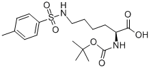 CAS 登录号：13734-29-7， N2-[(1,1-二甲基乙氧基)羰基]-N6-[(4-甲基苯基)磺酰基]-L-赖氨酸