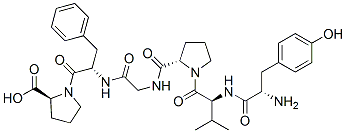CAS 登录号：137372-37-3， (2S)-1-[(2S)-2-[[2-[[(2S)-1-[(2S)-2-[[(2S)-2-氨基-3-(4-羟基苯基)丙酰]氨基]-3-甲基丁酰基]吡咯烷-2-羰基]氨基]乙酰基]氨基]-3-苯基丙酰基]吡咯烷-2-羧酸