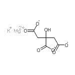 CAS 登录号：137590-34-2， 镁钾2-羟基-1,2,3-丙烷三羧酸酯(1:1:1)