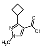 CAS#: 137614-14-3, 3-Cyclobutyl-1-Methyl-1H-Pyrazole-4-Carbonyl Chloride