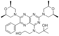 CAS#: 137694-16-7, 1-[[2,7-Bis[(2R,6S)-2,6-Dimethylmorpholin-4-Yl]-6-Phenylpteridin-4-Yl]-(2-Hydroxyethyl)Amino]-2-Methylpropan-2-Ol