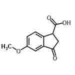 CAS 登录号：137813-03-7， 5-甲氧基-3-氧代-1-茚满羧酸