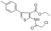 CAS#: 138098-81-4, 2-[(2-Chloroacetyl)Amino]-4-(4-Methylphenyl)-3-Thiophenecarboxylic Acid Ethyl Ester