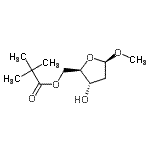 CAS#: 138147-15-6, Methyl 2-deoxy-5-O-(2,2-dimethylpropanoyl)-beta-D-erythro-pentofuranoside