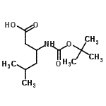 CAS#: 138165-75-0, 5-Methyl-3-({[(2-Methyl-2-Propanyl)Oxy]Carbonyl}Amino)Hexanoic Acid