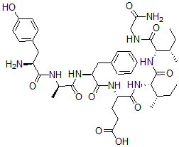 CAS 登录号：138166-93-5， L-酪氨酰-D-丙氨酰-L-苯丙氨酰-L-a-谷氨酰-L-异亮氨酰-L-异亮氨酰-甘氨酰胺