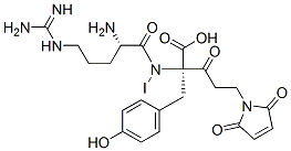 CAS#: 138191-82-9, (2R)-2-[[(2S)-2-Amino-5-(Diaminomethylideneamino)Pentanoyl]-Iodoamino]-5-(2,5-Dioxopyrrol-1-Yl)-2-[(4-Hydroxyphenyl)Methyl]-3-Oxopentanoic Acid
