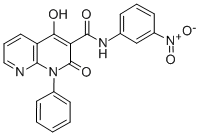 CAS#: 138304-97-9, 2-Hydroxy-N-(3-Nitrophenyl)-4-Oxo-1-Phenyl-1,8-Naphthyridine-3-Carboxamide