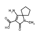 CAS#: 138377-78-3, 4-Amino-1-Methyl-2-Oxo-1-Azaspiro[4.4]Non-3-Ene-3-Carboxylic Acid