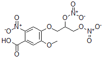 CAS#: 138452-22-9, 4-(2,3-Dinitrooxypropoxy)-5-Methoxy-2-Nitrobenzoic Acid