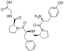 CAS 登录号：138474-03-0， 2-[[(2S)-1-[(2S)-2-[[(2S)-1-[(2S)-2-氨基-3-(4-羟基苯基)丙酰]吡咯烷-2-基]甲基氨基]-3-苯基丙酰基]吡咯烷-2-羰基]氨基]乙酸