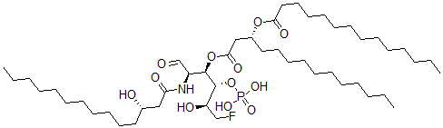 CAS#: 138527-42-1, [(3R)-1-[(2R,3R,4R,5S)-6-Fluoro-5-Hydroxy-2-[[(3S)-3-Hydroxytetradecanoyl]Amino]-1-Oxo-4-Phosphonooxyhexan-3-Yl]Oxy-1-Oxotetradecan-3-Yl] Tetradecanoate