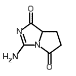 CAS#: 138529-72-3, 3-Amino-7,7A-Dihydro-1H-Pyrrolo[1,2-c]Imidazole-1,5(6H)-Dione