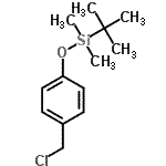 CAS 登录号：138585-09-8， [4-(氯甲基)苯氧基](二甲基)(2-甲基-2-丙基)硅烷