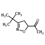CAS#: 138587-59-4, 1-[3-(2-Methyl-2-Propanyl)-4,5-Dihydro-1,2-Oxazol-5-Yl]Ethanone