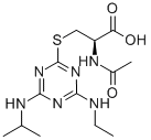 CAS 登录号：138722-96-0， (2R)-2-乙酰氨基-3-[[4-乙基氨基-6-(丙-2-基氨基)-1,3,5-三嗪-2-基]硫基]丙酸