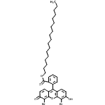 CAS 登录号：138833-47-3， 十八烷基2-(4,5-二溴-6-羟基-3-氧代-3H-氧杂蒽-9-基)苯甲酸酯