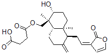 CAS#: 138898-72-3, 4-[[(1R,2R,4aS,5S,8aS)-2-Hydroxy-1,4a-Dimethyl-6-Methylidene-5-[(2E)-2-(2-Oxofuran-3-Ylidene)Ethyl]-3,4,5,7,8,8a-Hexahydro-2H-Naphthalen-1-Yl]Methoxy]-4-Oxobutanoic Acid