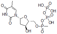 CAS#: 138989-23-8, [[(2R,3S,5R)-3-Hydroxy-5-(5-Methyl-2,4-Dioxopyrimidin-1-Yl)Oxolan-2-Yl]Methoxy-Methylphosphoryl] Phosphono Hydrogen Phosphate