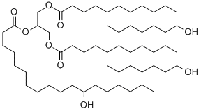 CAS 登录号：139-44-6， 12-羟基-十八烷酸 1,1',1''-(1,2,3-丙烷三基)酯