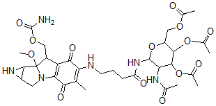 CAS#: 139112-45-1, N-((2-Acetamide-3,4,6-tri-O-acetyl-2-deoxy-D-glucopyranosyl)aminocarbonyl)propylmitomycin C