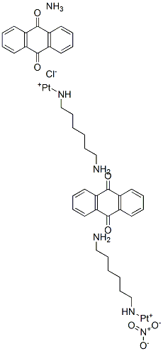 CAS#: 139164-39-9, (1-((6-aminohexyl)amino)-9,10-anthracenedione)diamminechloro-Platinum nitrate