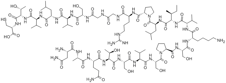 CAS#: 139227-42-2, L-Asparaginyl-L-Alanyl-L-Glutaminyl-L-Threonyl-L-Seryl-L-Valyl-L-Seryl-L-Prolyl-L-Seryl-L-Lysyl-L-Valyl-L-Isoleucyl-L-Leucyl-L-Prolyl-L-Arginylglycylglycyl-L-Seryl-L-Valyl-L-Leucyl-L-Valyl-L-Threonyl-L-Cysteine