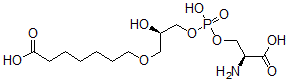CAS 登录号：139239-73-9， 7-[(2R)-3-[[(2S)-2-氨基-3-羟基-3-氧代丙氧基]-羟基磷酰]氧基-2-羟基丙氧基]庚酸