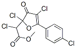 CAS 登录号：139266-55-0， 2-氯-2-[2,4-二氯-5-(4-氯苯基)-3-氧代呋喃-2-基]乙酸甲酯