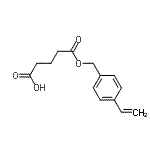 CAS 登录号：139441-07-9， 5-氧代-5-[(4-乙烯基苄基)氧基]戊酸