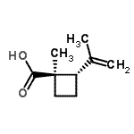 CAS 登录号：139561-19-6， (1R,2S)-2-异丙烯基-1-甲基环丁烷羧酸