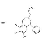 CAS#: 139689-19-3, (1R)-3-Allyl-6-Bromo-1-Phenyl-2,3,4,5-Tetrahydro-1H-3-Benzazepine-7,8-Diol Hydrobromide (1:1)