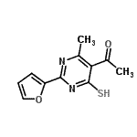 CAS#: 13995-71-6, 1-[2-(2-Furyl)-4-Methyl-6-Thioxo-1,6-Dihydro-5-Pyrimidinyl]Ethanone