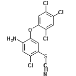 CAS 登录号：13997-29-0， 4-氨基-2-氯-5-(2,4,5-三氯苯氧基)苯基硫氰酸酯