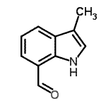 CAS#: 140640-09-1, 3-Methyl-1H-Indole-7-Carbaldehyde