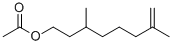 CAS 登录号：141-11-7， 3,7-二甲基-7-辛烯-1-醇 1-乙酸酯