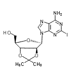 CAS#: 141018-25-9, 2-Iodo-9-[(3xi)-2,3-O-Isopropylidene-beta-D-Threo-Pentofuranosyl]-9H-Purin-6-Amine