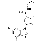 CAS#: 141018-29-3, 5-(6-Amino-2-Iodo-9H-Purin-9-Yl)-N-Ethyl-3,4-Dihydroxytetrahydro-2-Furancarboxamide
