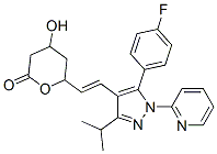 CAS#: 141117-01-3, 6-[(E)-2-[5-(4-Fluorophenyl)-3-Propan-2-Yl-1-Pyridin-2-Ylpyrazol-4-Yl]Ethenyl]-4-Hydroxyoxan-2-One