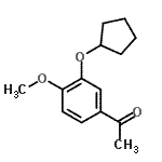 CAS#: 141184-48-7, 1-[3-(Cyclopentyloxy)-4-Methoxyphenyl]Ethanone