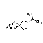 CAS 登录号：141185-77-5， (1S,3R)-1-异氰酸-3-异丙基-1-甲基环戊烷