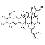 CAS#: 141271-79-6, Methyl (6alpha,11beta,12alpha,13xi)-3-(beta-D-Allopyranosyloxy)-11,12-Dihydroxy-6-[(3-Methyl-2-Butenoyl)Oxy]-2,16-Dioxo-13,20-Epoxypicras-3-En-21-Oate
