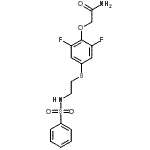 CAS#: 141286-78-4, 2-[2,6-Difluoro-4-({2-[(Phenylsulfonyl)Amino]Ethyl}Sulfanyl)Phenoxy]Acetamide