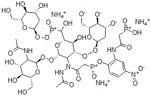 CAS#: 141334-39-6, 4-nitrophenyl Tetra(2-acetamido-2-deoxy-D-glucopyranosyl)triphosphatetriammonium salt